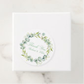 の結婚植物性素朴フローラメッセージカードモダン フェイバータグ (インサイチュ)