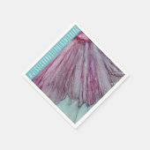 の結婚標準ナプキンターコイズとラベンダース スタンダードカクテルナプキン (角)