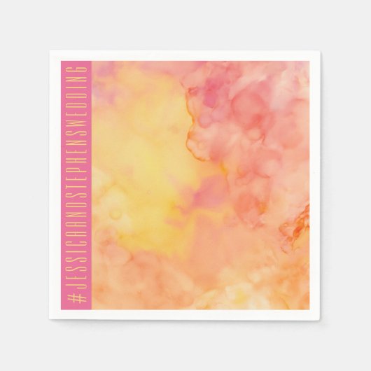 の結婚標準ナプキン生花フローラ スタンダードカクテルナプキン (正面)