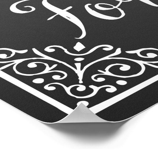 の結婚標識"今日から持って保持する" ポスター (角)