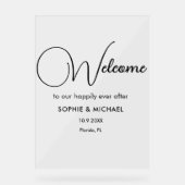 の結婚歓迎アエレガントクリル標識 アクリルサイン (正面)