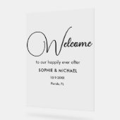 の結婚歓迎アエレガントクリル標識 アクリルサイン (傾斜)