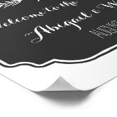 の結婚歓迎カスタム型航海の標識 ポスター (角)