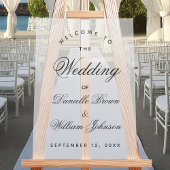 の結婚歓迎シンプル書エレガント文字 アクリルサイン