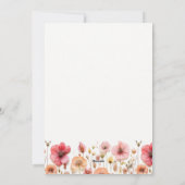 の結婚歓迎バッグレター旅程ワイルドフラワー シーズンカード (裏面)