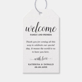 の結婚歓迎バッグ ギフトタグ