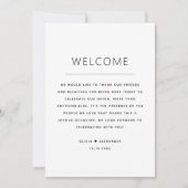 の結婚歓迎バッグ | 週末の日程 招待状 (正面)