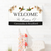 の結婚歓迎バナー |ハミングバードウォーターの色 横断幕 (インサイチュ)