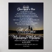 の結婚歓迎披露宴標識 ポスター (正面)