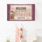 の結婚歓迎素朴牛乳 横断幕 (インサイチュ)