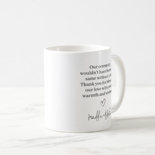 の結婚正式な定義ありがとうマグ コーヒーマグカップ (正面右)