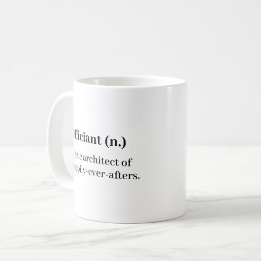 の結婚正式な定義ありがとうマグ コーヒーマグカップ (正面左)