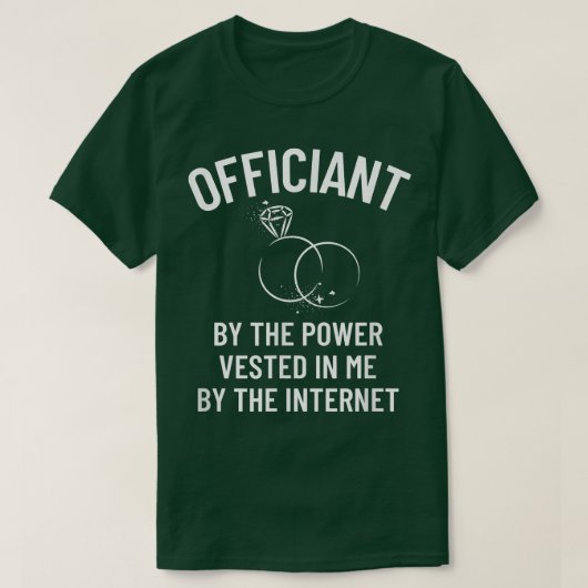 の結婚正式な結婚式パーティーのインターネットが出品 Tシャツ (デザイン正面)