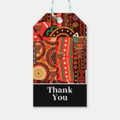 の結婚民族的アフロセントリックなケンテ族の部族のパターン ギフトタグ (正面)