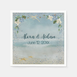 の結婚気泡航海の付きネット スタンダードカクテルナプキン