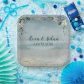 の結婚気泡航海の付きネット ペーパープレート (パーティー)