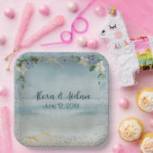 の結婚気泡航海の付きネット ペーパープレート (パーティー)