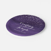 の結婚水の色の星空の夜の紙プレート ペーパープレート (アングル)