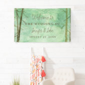 の結婚水彩木地風景 横断幕 (インサイチュ)