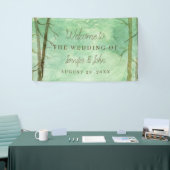 の結婚水彩木地風景 横断幕 (トレードショー)