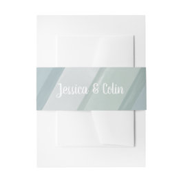 の結婚水彩画 招待状ベリーバンド