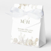 の結婚水彩緑化セージ緑色植物学 フェイバーボックス (正面サイド)