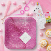 の結婚水色名明るい赤紫色ID954 ペーパープレート (パーティー)