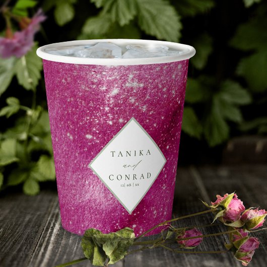 の結婚水色名明るい赤紫色ID954 紙コップ