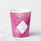 の結婚水色名明るい赤紫色ID954 紙コップ (裏面)
