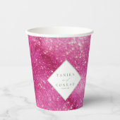 の結婚水色名明るい赤紫色ID954 紙コップ (正面)