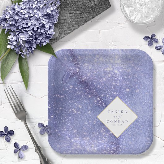 の結婚水色名Peri ID954 ペーパープレート