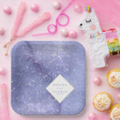 の結婚水色名Peri ID954 ペーパープレート (パーティー)