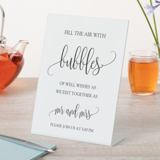 の結婚泡 |お願い、泡 台座サイン (インサイチュ)