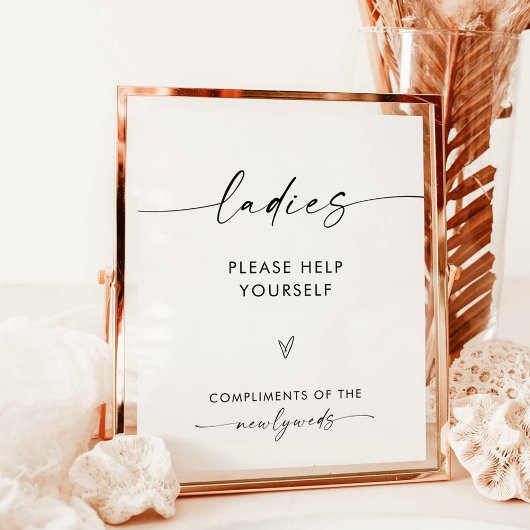 の結婚浴室の標識 |ミニマルなトイレの看板 ポスター