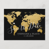 の結婚海外の宛先ポストカードの保存 案内ポストカード (正面)