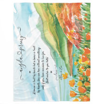 の結婚海、青い空と花の毛布