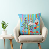 の結婚漫画ストライプ装飾用クッション クッション (椅子)