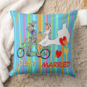 の結婚漫画ストライプ装飾用クッション クッション (ブランケット)