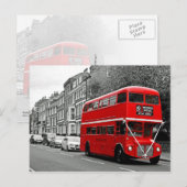 の結婚特別なダブルデッカーバス ポストカード (正面/裏面)