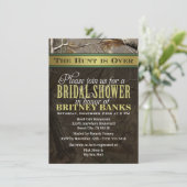 の結婚狩り迷彩柄ブライダルシャワー招待状 招待状 (スタンド正面)