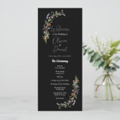 の結婚献立式ワイルドフラワーフローラ濃 プログラム (スタンド正面)