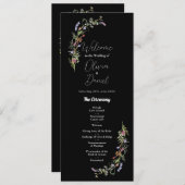 の結婚献立式ワイルドフラワーフローラ濃 プログラム (正面/裏面)