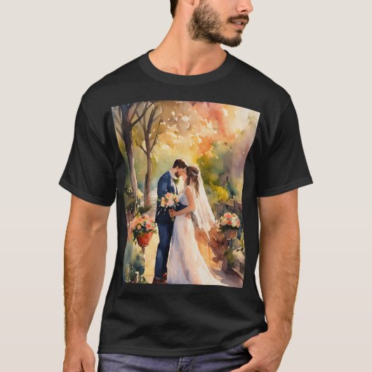 の結婚画像 Tシャツ (正面)