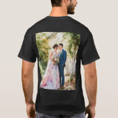 の結婚画像 Tシャツ (裏面)