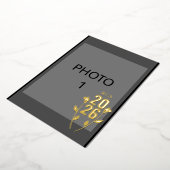 の結婚発表ゴールドフォイルフォトカード 箔シーズンカード (回転した状態)