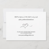 の結婚発表写真と日付カードの保存 セーブザデート (裏面)