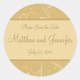 の結婚発表日付ステッカーの保存 ラウンドシール