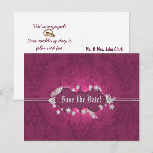 の結婚発表日 ポストカード (正面/裏面)