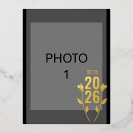 の結婚発表箔ポストカード 箔シーズンポストカード