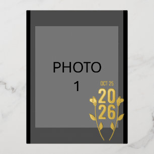 の結婚発表箔ポストカード 箔シーズンポストカード